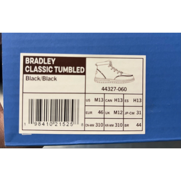 NWT/NIB Hey Dude Black BradleyClassic Tumbled Boots Men's Size 13 - Picture 8 of 10